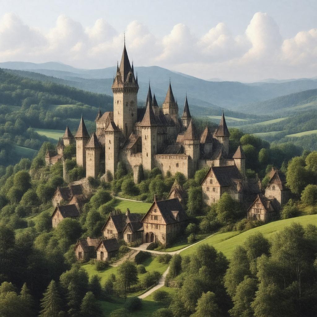 AI-created image of Middle Ages