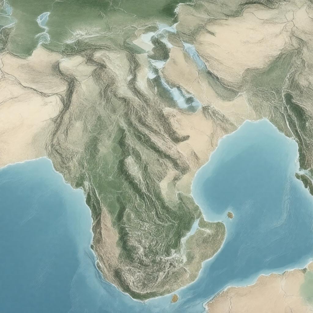 AI-created image of Middle East