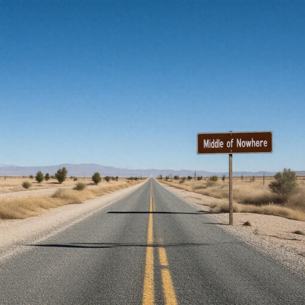 AI-created image of Middle of Nowhere