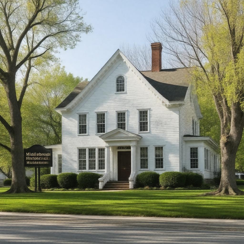 Click to view larger image AI-created image of Middleborough Historical Museum