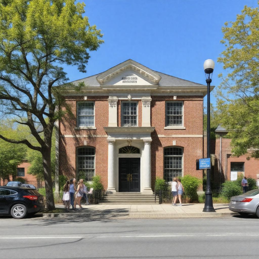 Click to view larger image AI-created image of Middleborough Public Library