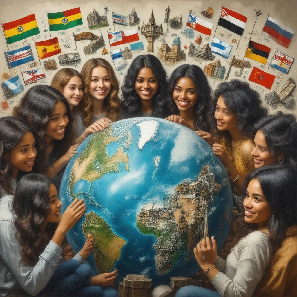 Click to view larger image AI-created image of Middlebury Schools Abroad