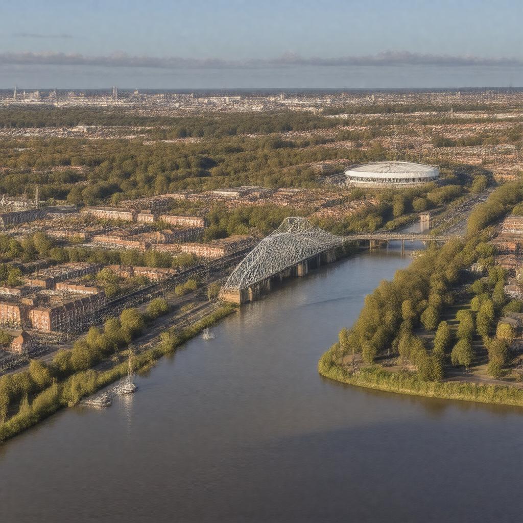 AI-created image of Middlesbrough, England