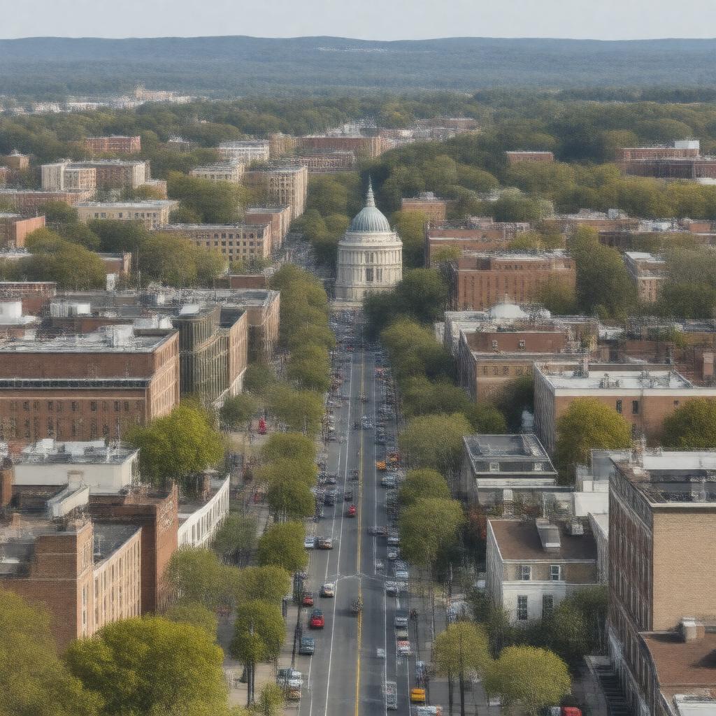 AI-created image of Middletown, Connecticut