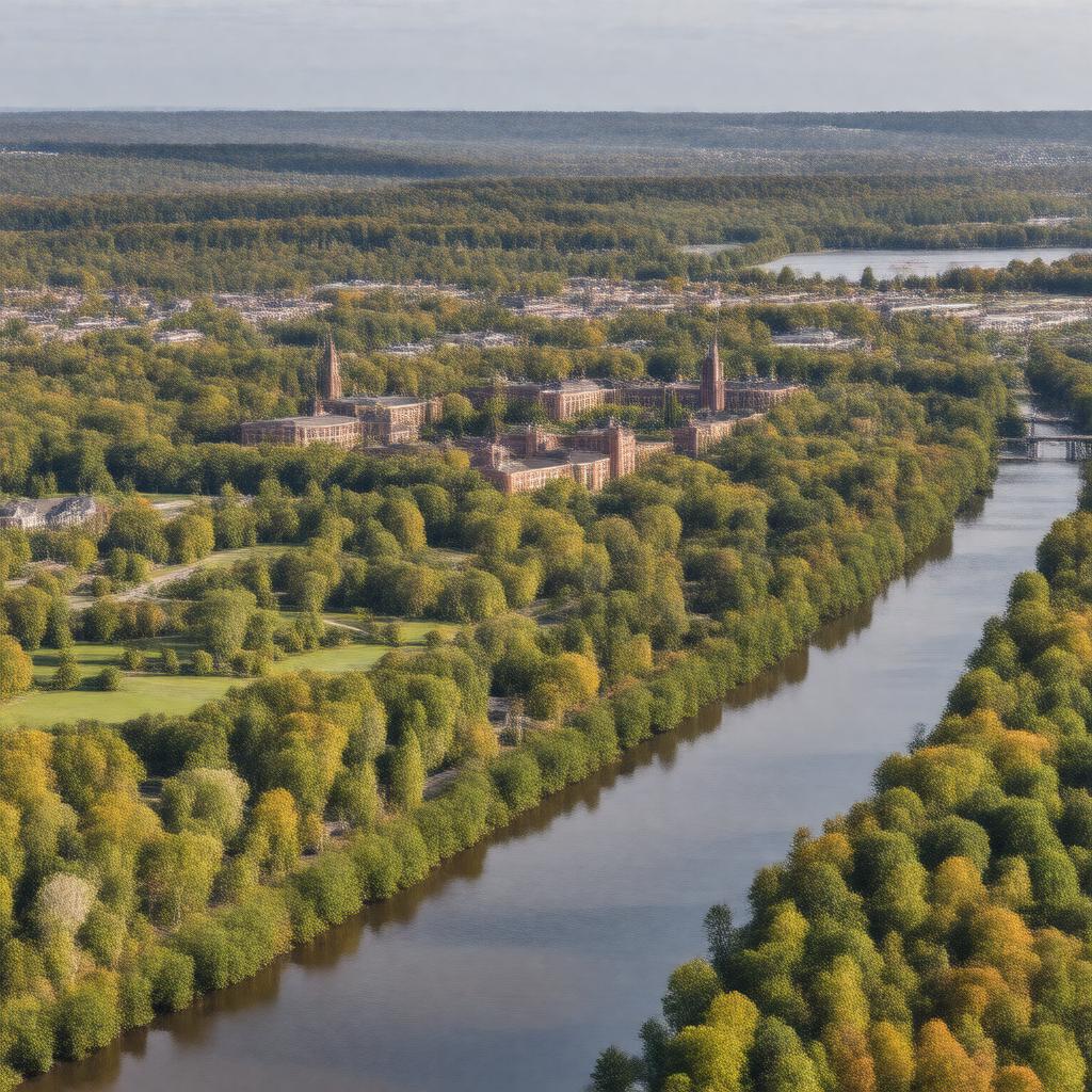 AI-created image of Middletown, Connecticut, United States