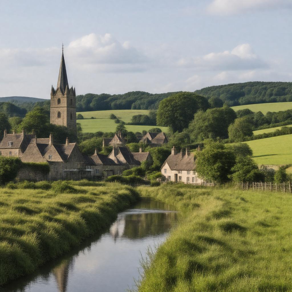 AI-created image of Midhurst, West Sussex, England