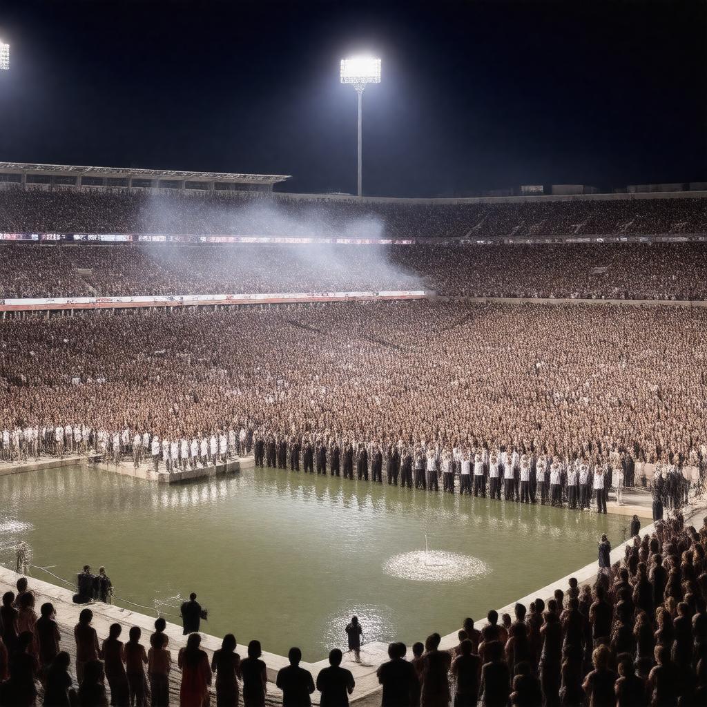 AI-created image of Midnight Yell Practice
