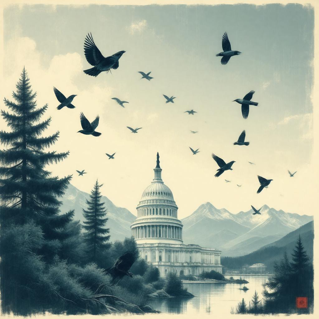AI-created image of Migratory Bird Treaty Act