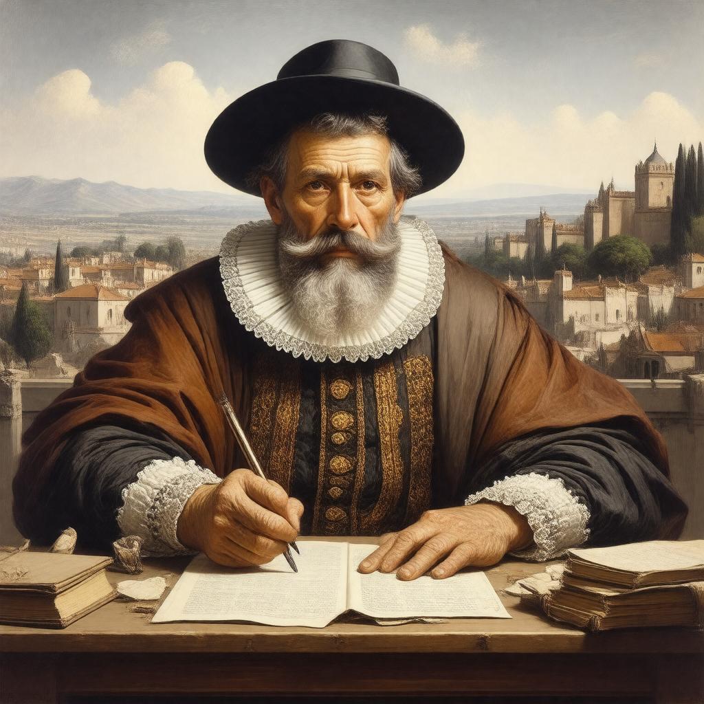 AI-created image of Miguel de Cervantes