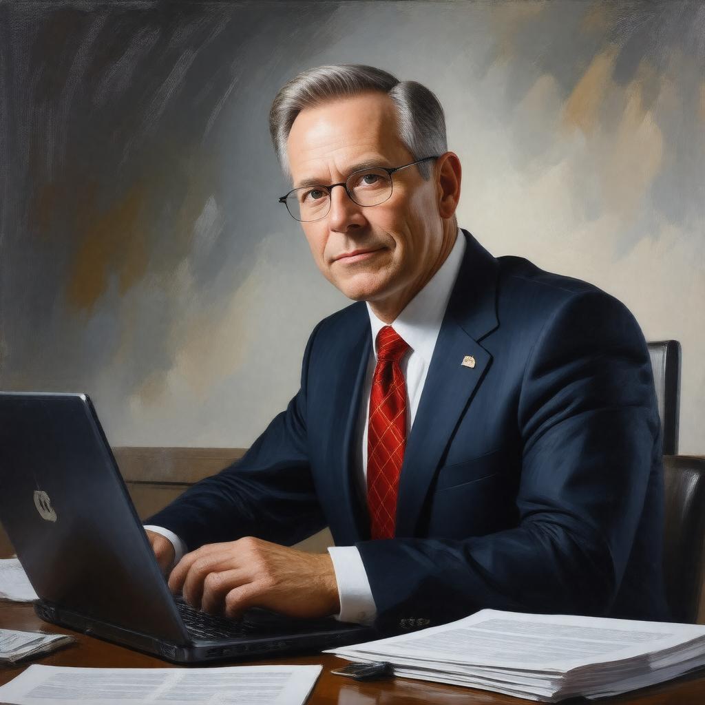 AI-created image of Mike Allen