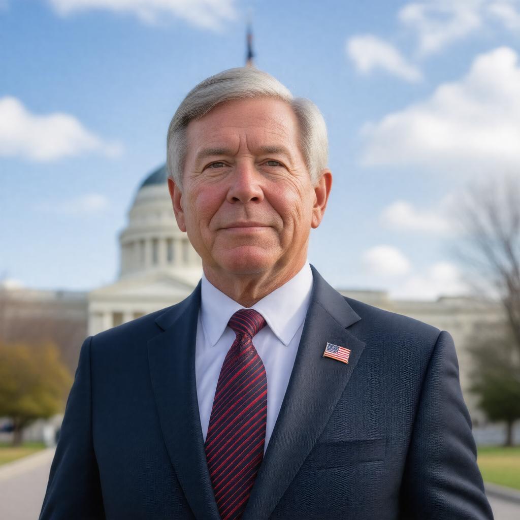 AI-created image of Mike Parson