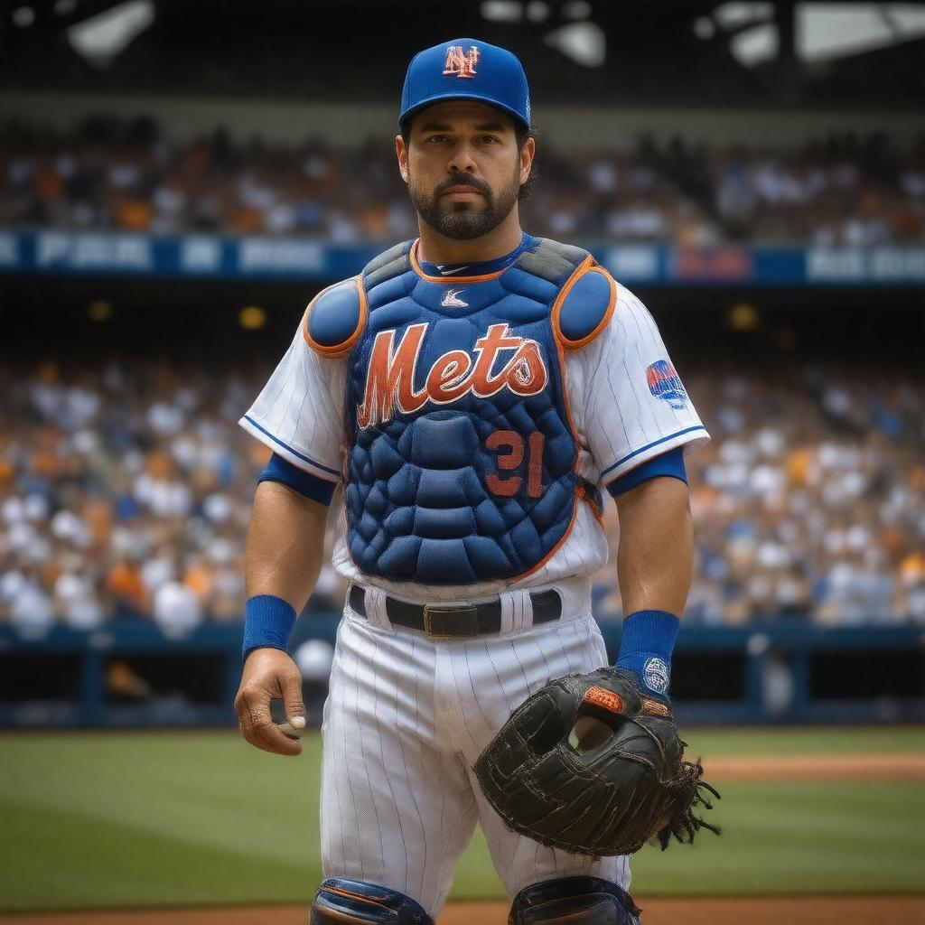 AI-created image of Mike Piazza