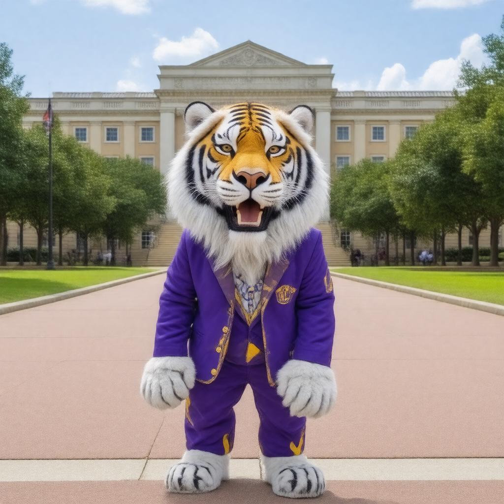 AI-created image of Mike the Tiger