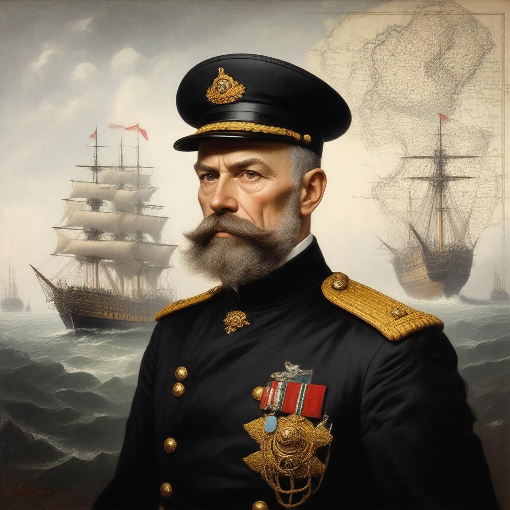 AI-created image of Mikhail Lazarev