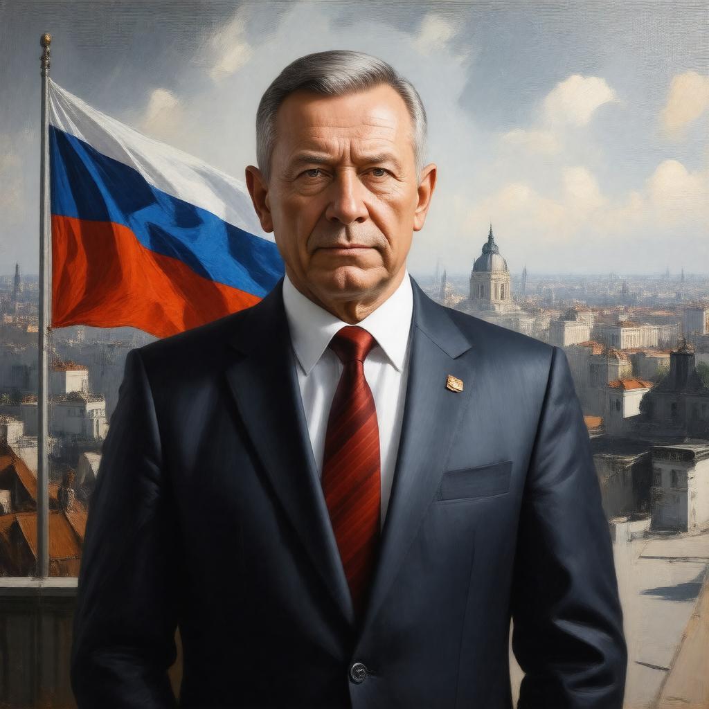 Click to view larger image AI-created image of Mikhail Razvozhayev