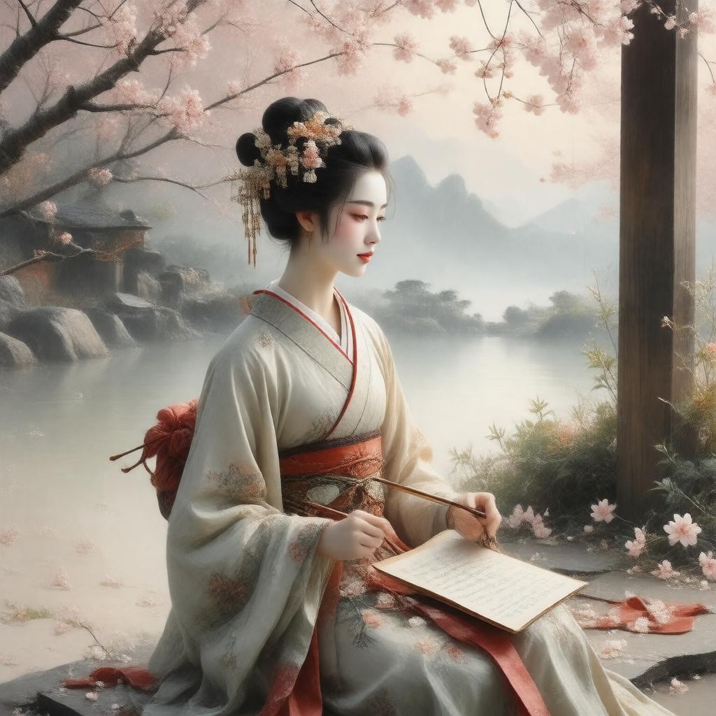 AI-created image of Mikuni-no-Tayu