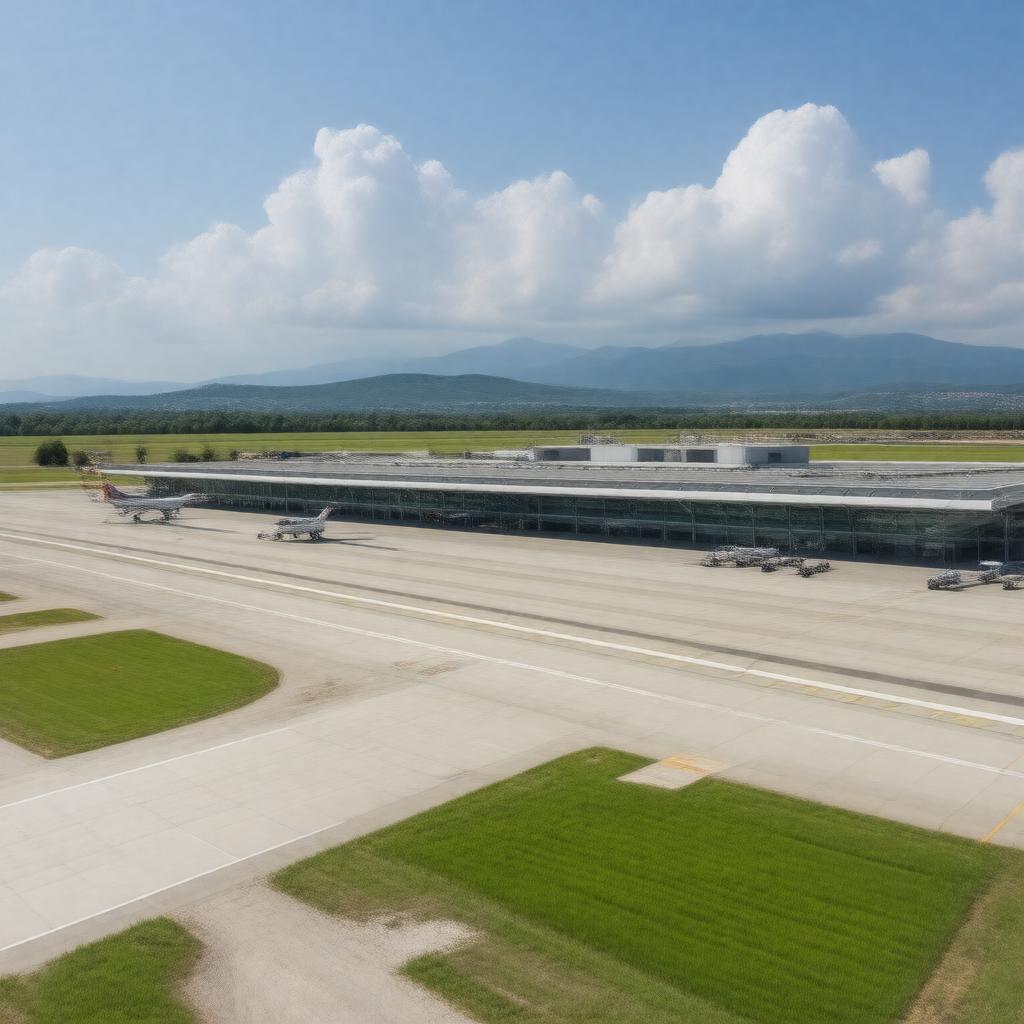 AI-created image of Milan Bergamo Airport
