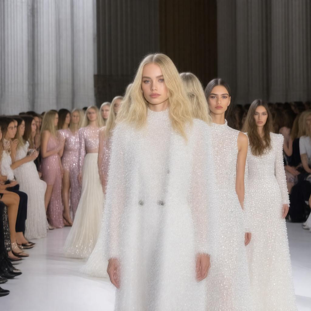 Click to view larger image AI-created image of Milan Fashion Week