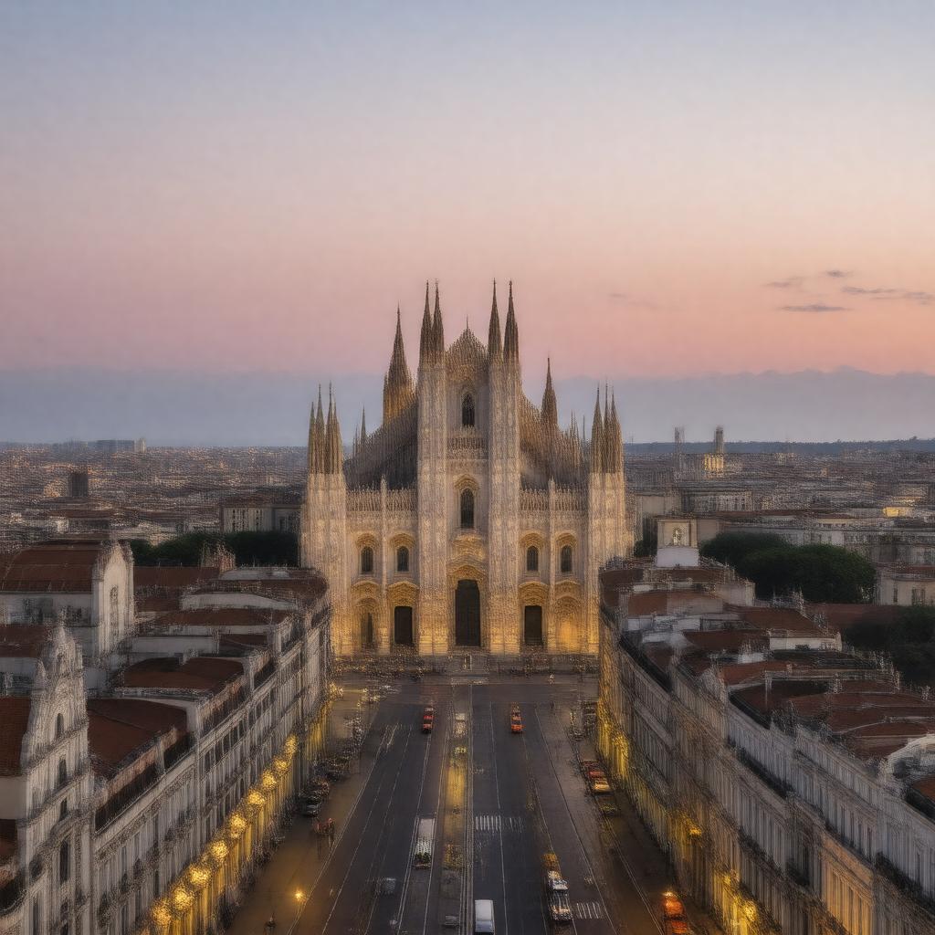 AI-created image of Milan, Italy