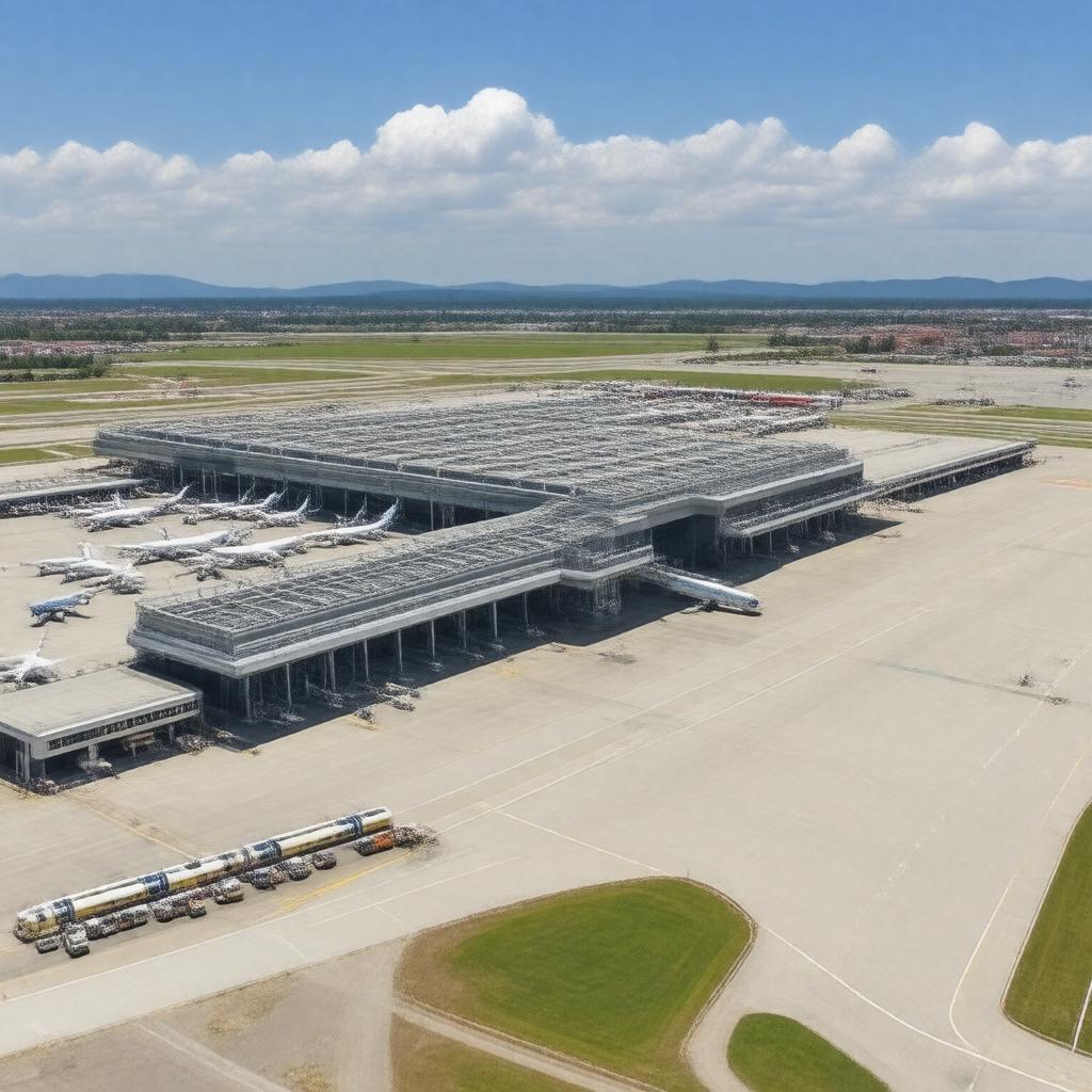 AI-created image of Milan Malpensa Airport
