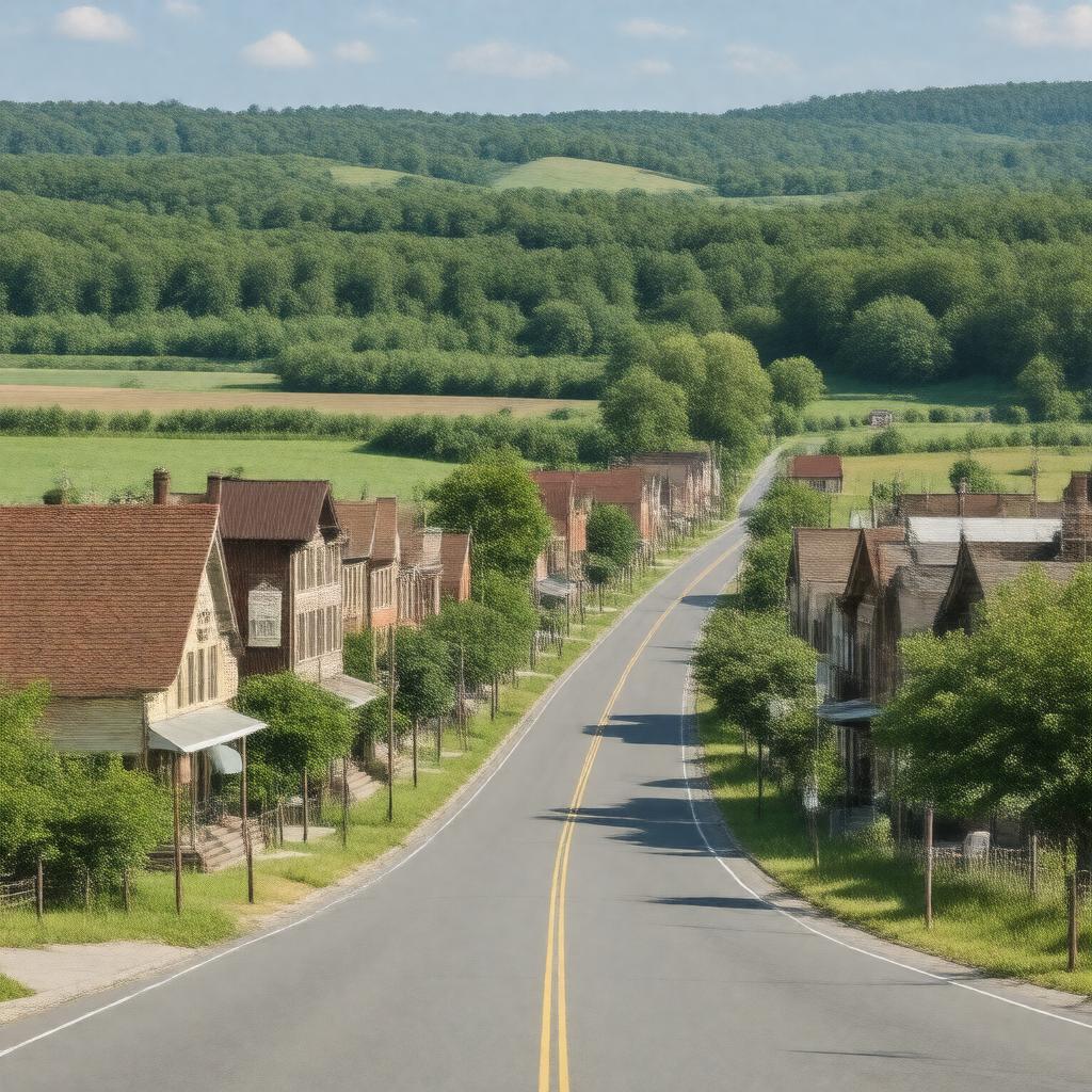 AI-created image of Milan, Ohio, USA