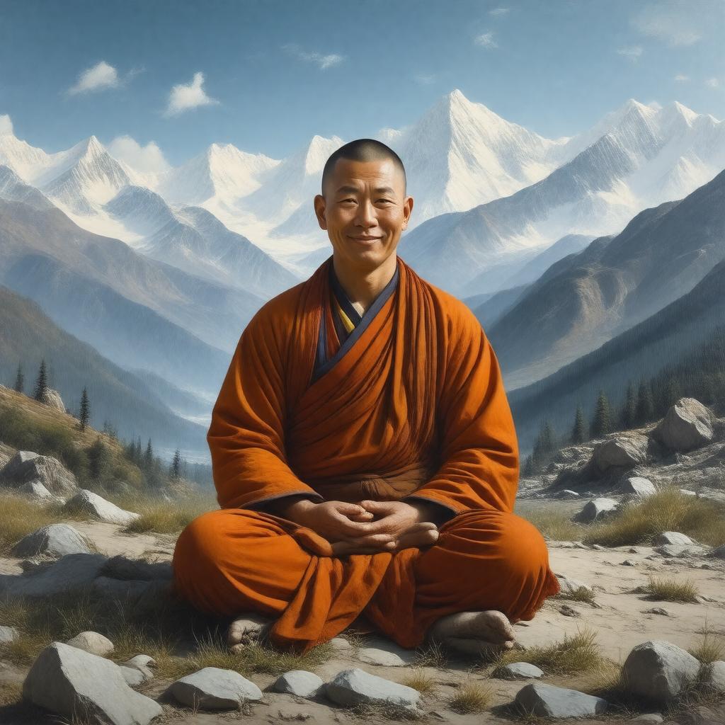 AI-created image of Milarepa