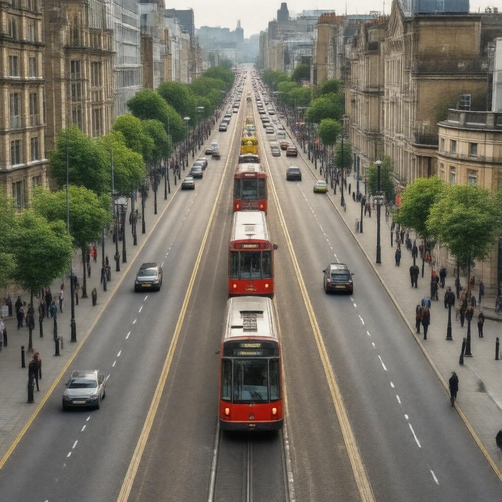 AI-created image of Mile End Road