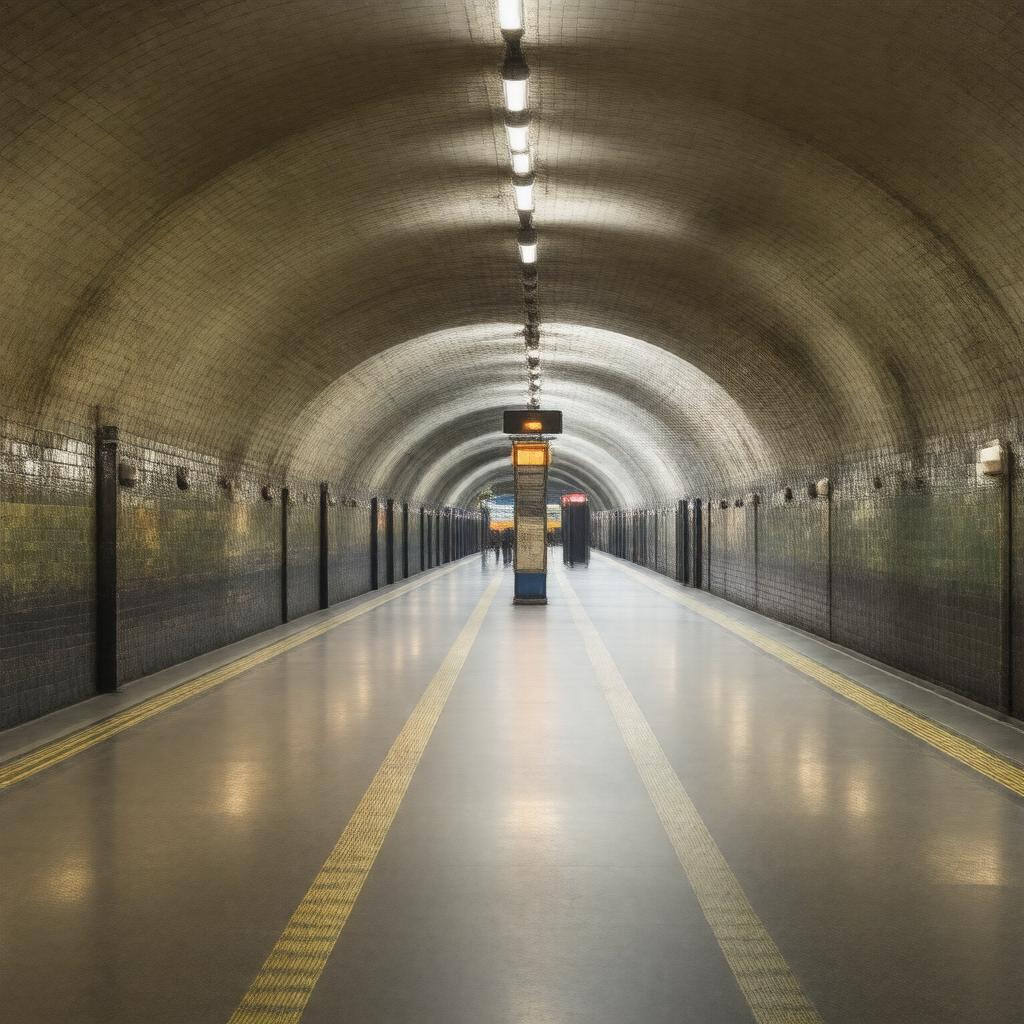 AI-created image of Mile End tube station