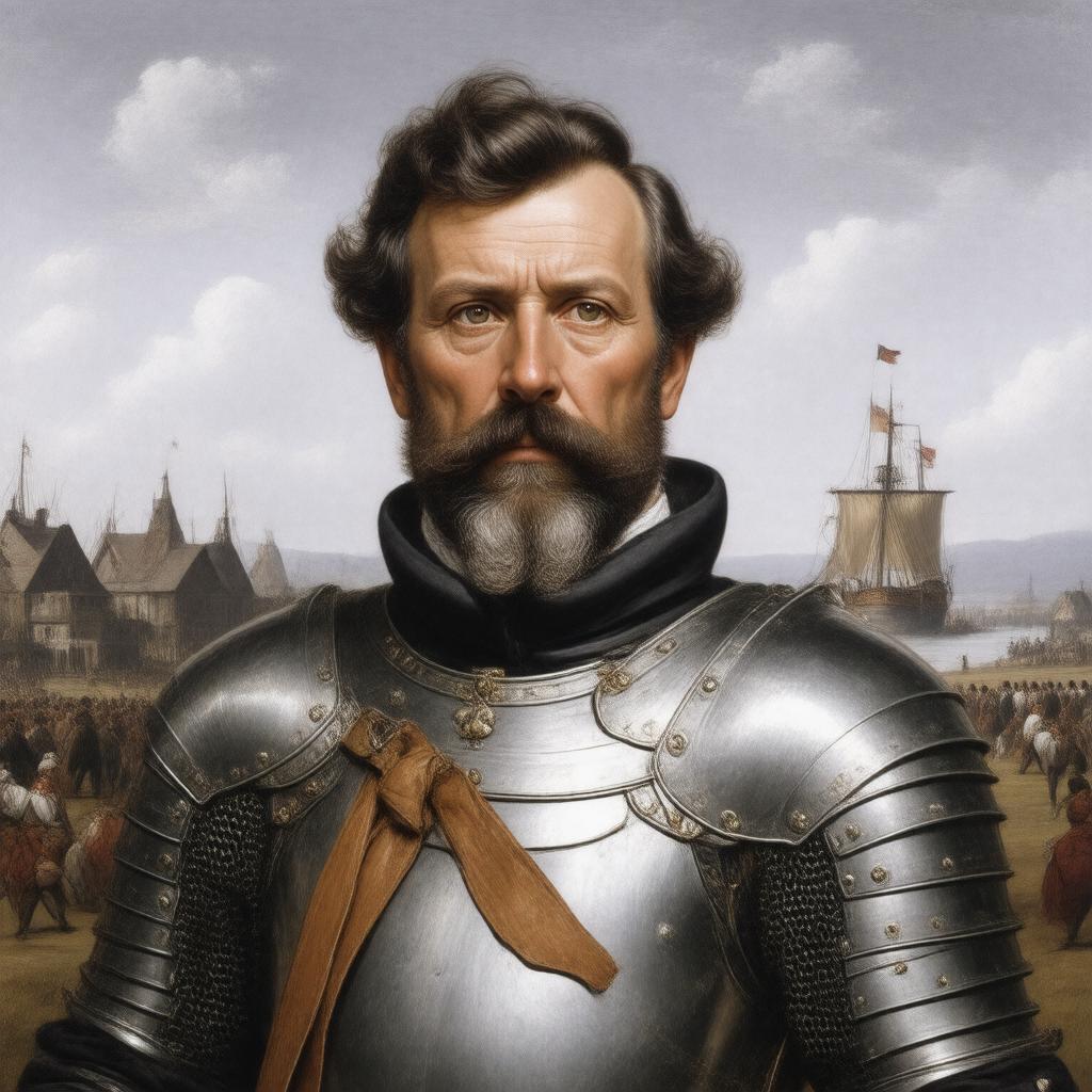 AI-created image of Miles Standish