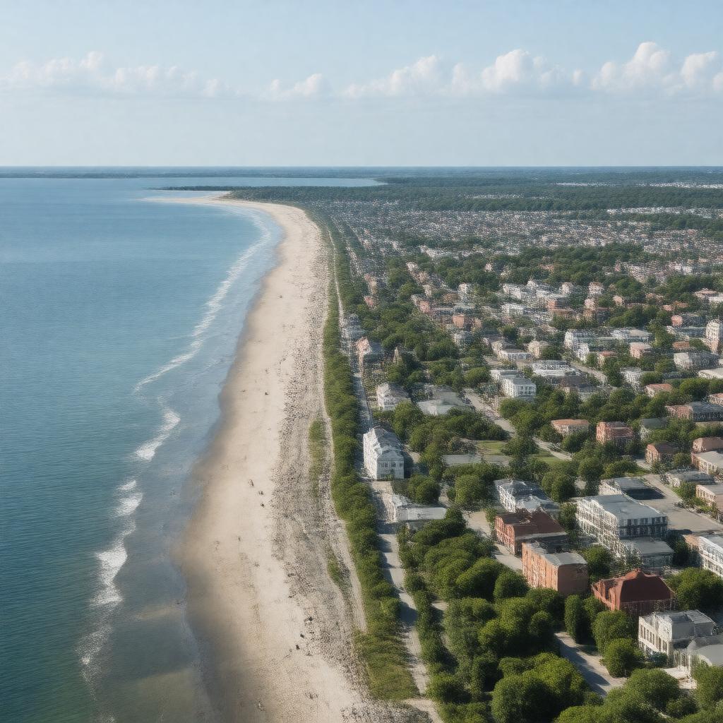 AI-created image of Milford, Connecticut