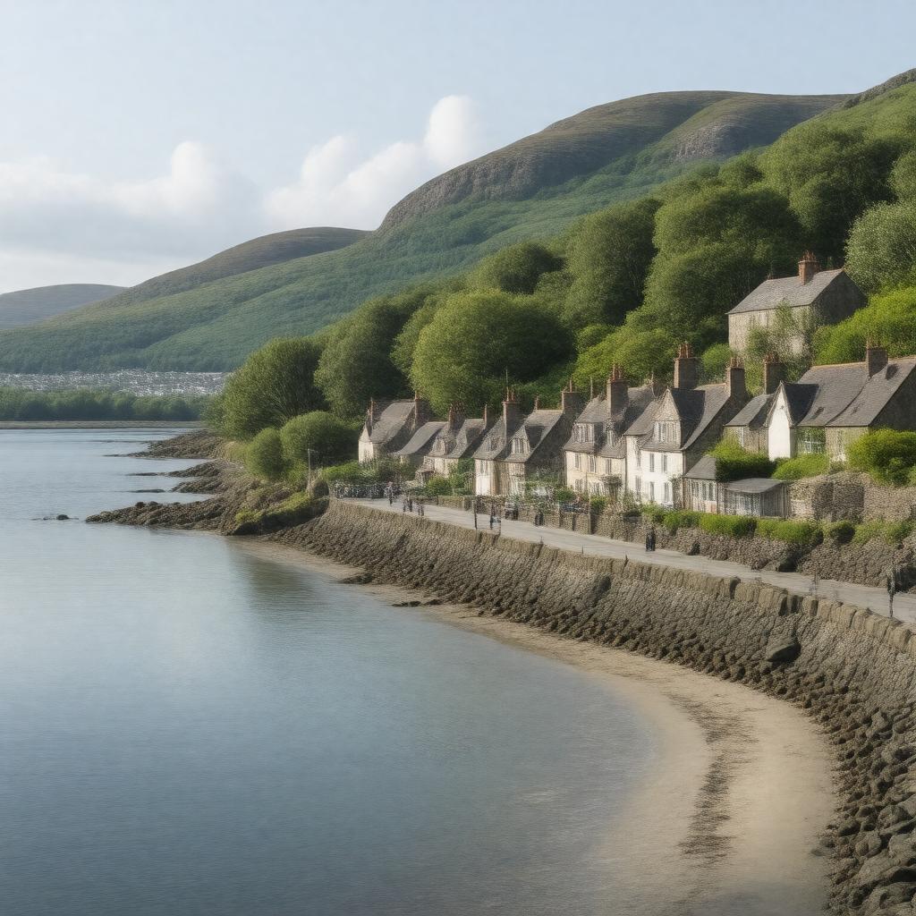 AI-created image of Milford, County Donegal
