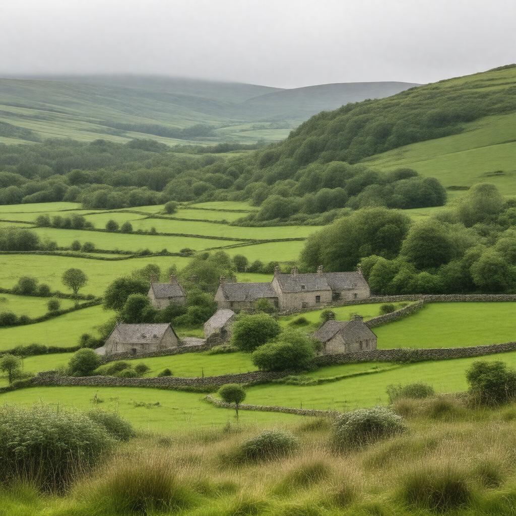 AI-created image of Milford, County Mayo