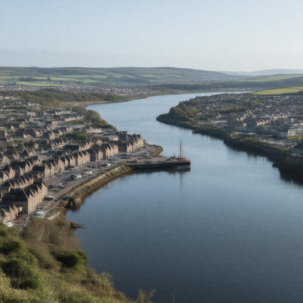 AI-created image of Milford Haven