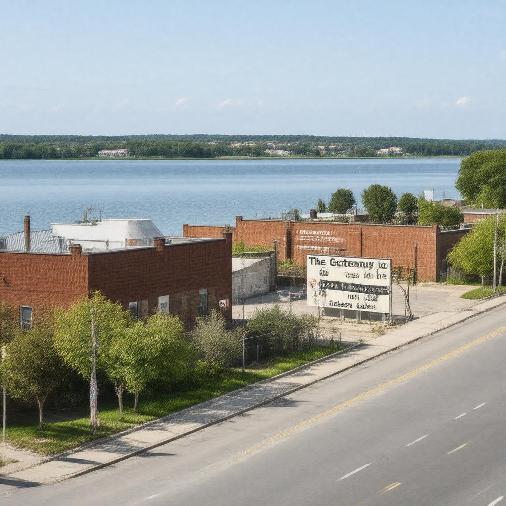 AI-created image of Milford, Iowa