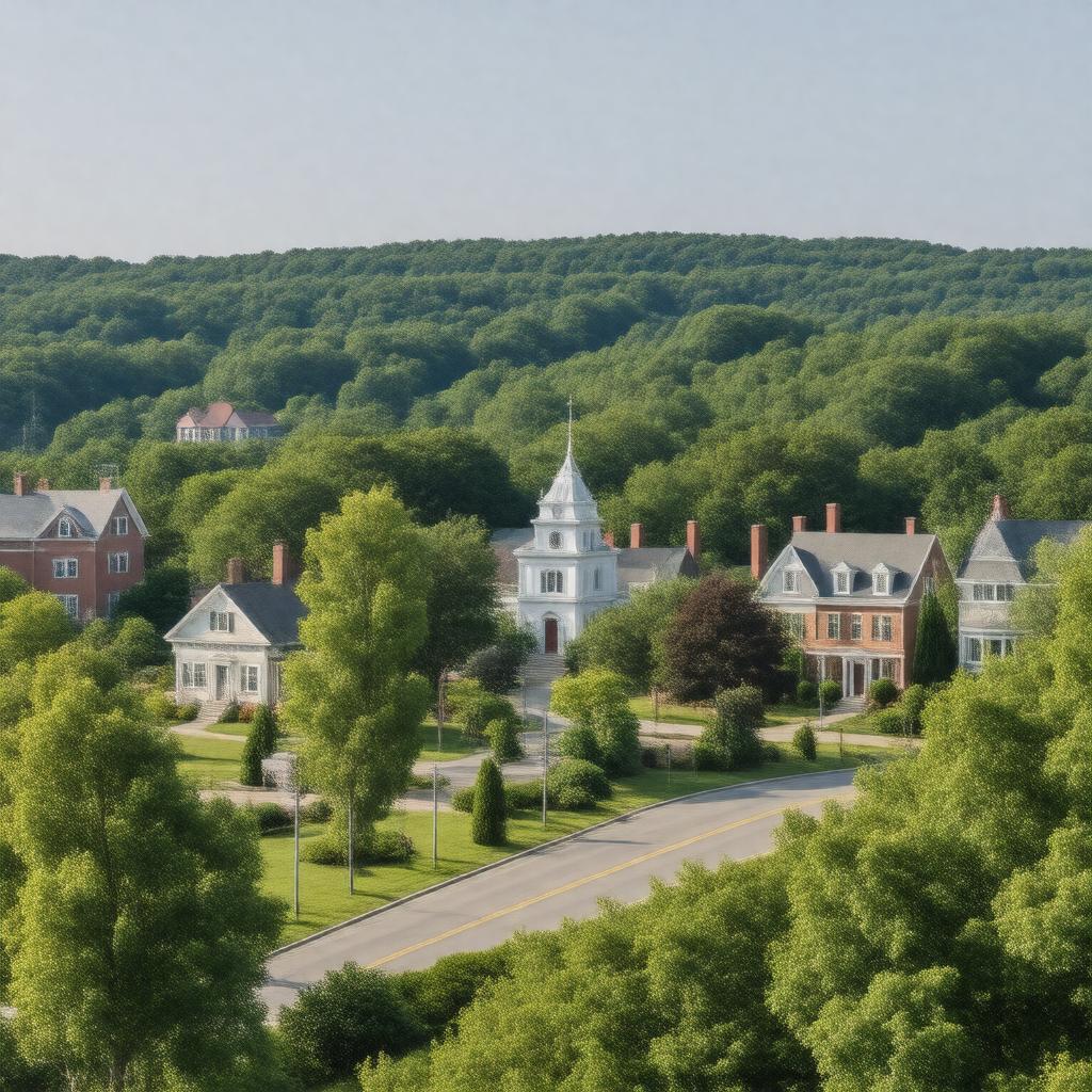 AI-created image of Milford, Massachusetts