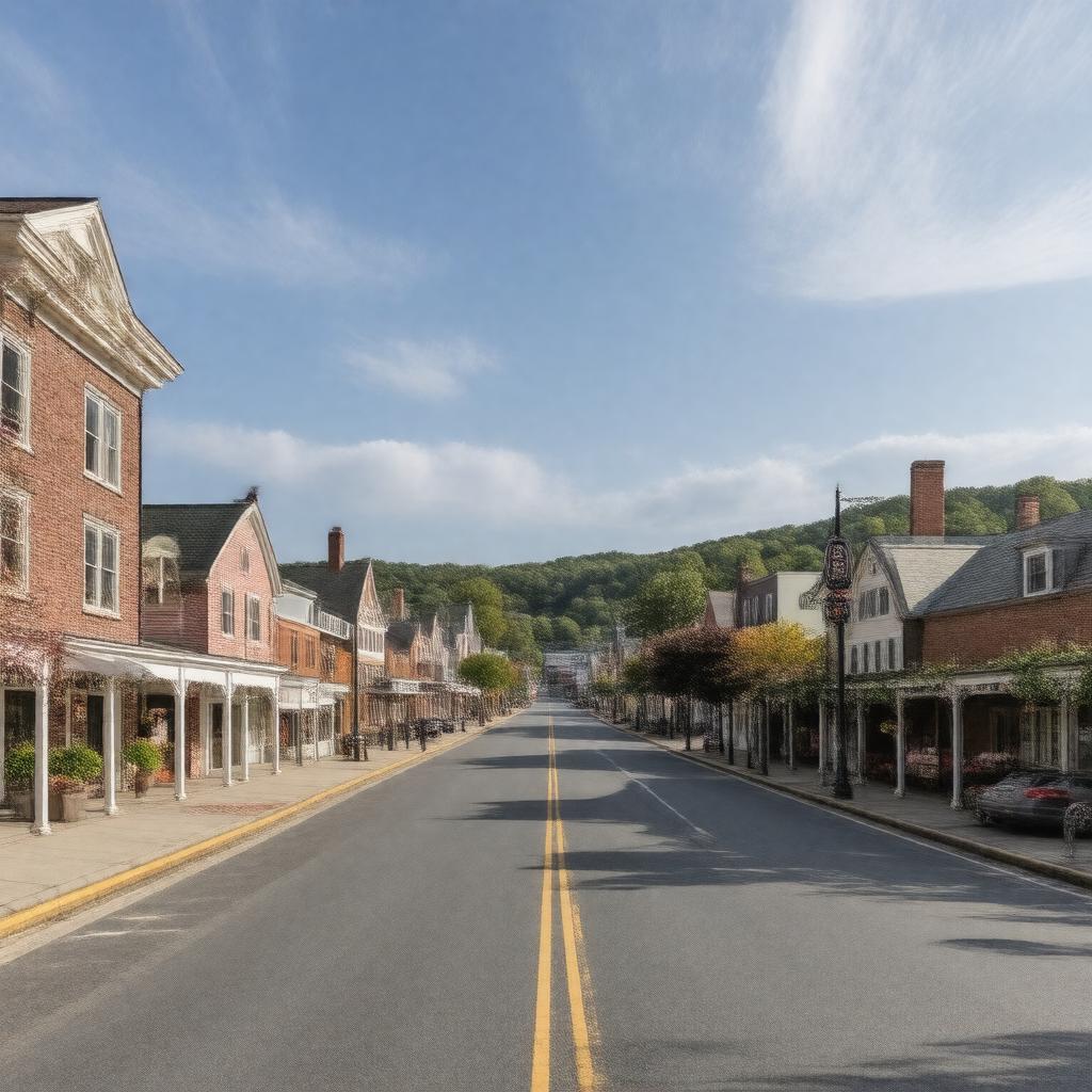 AI-created image of Milford, Massachusetts, United States