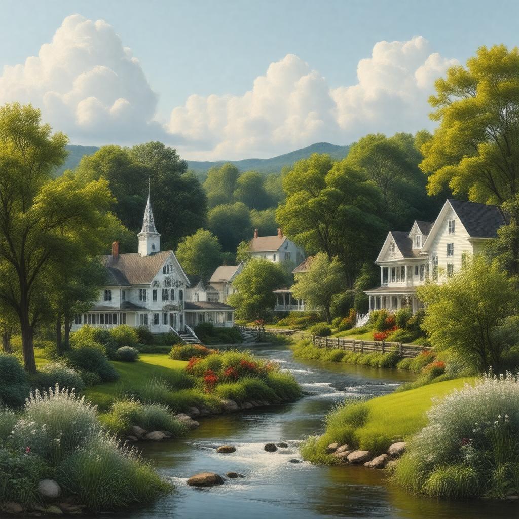 AI-created image of Milford, Michigan