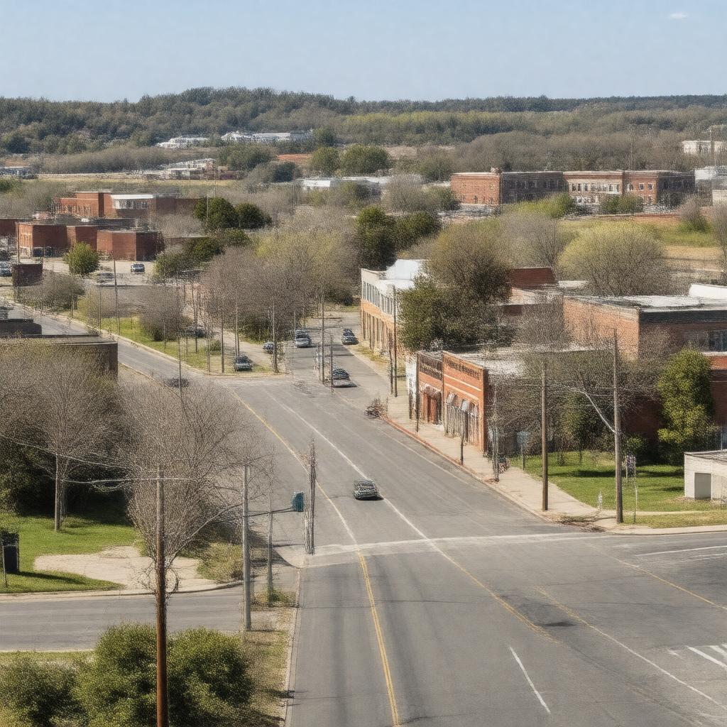 AI-created image of Milford, Nebraska