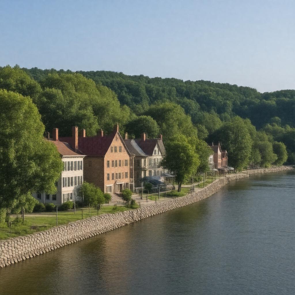 AI-created image of Milford, Pennsylvania