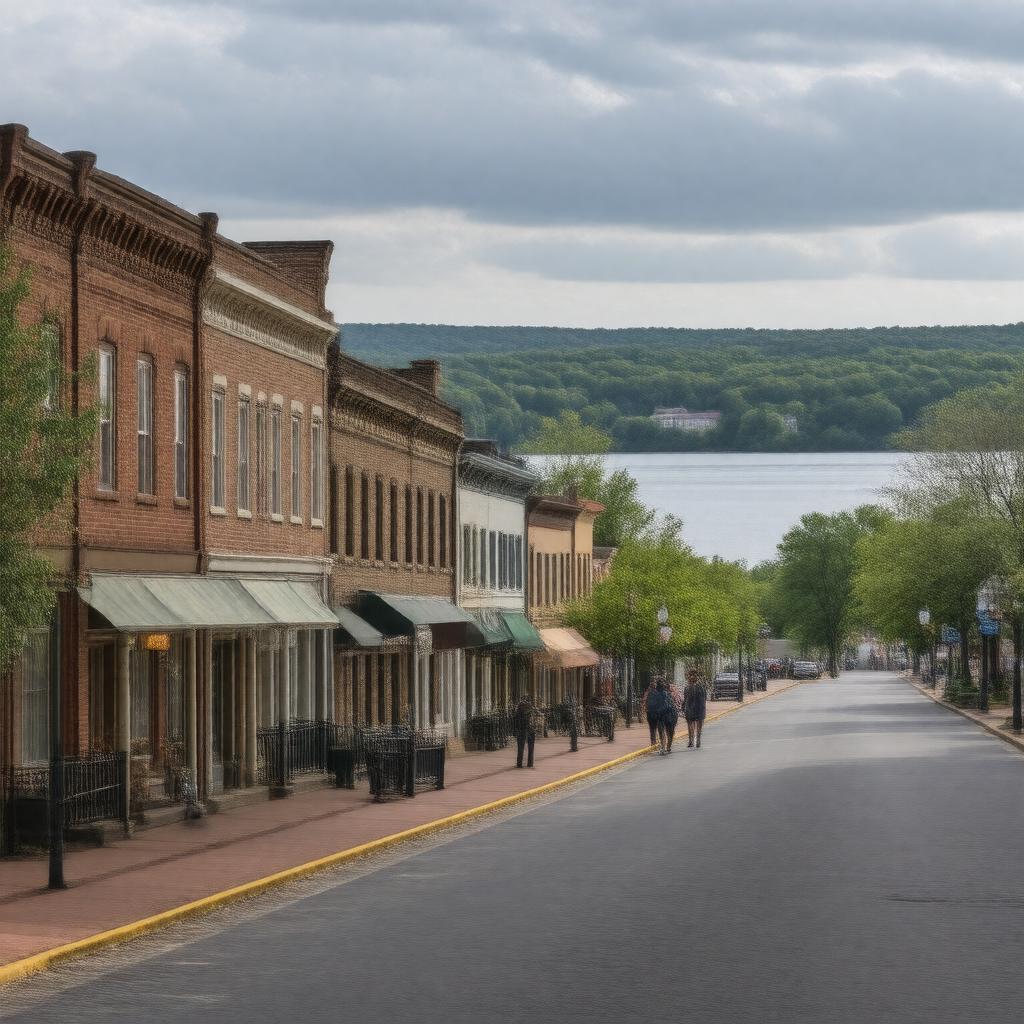 AI-created image of Milford, Pennsylvania, United States