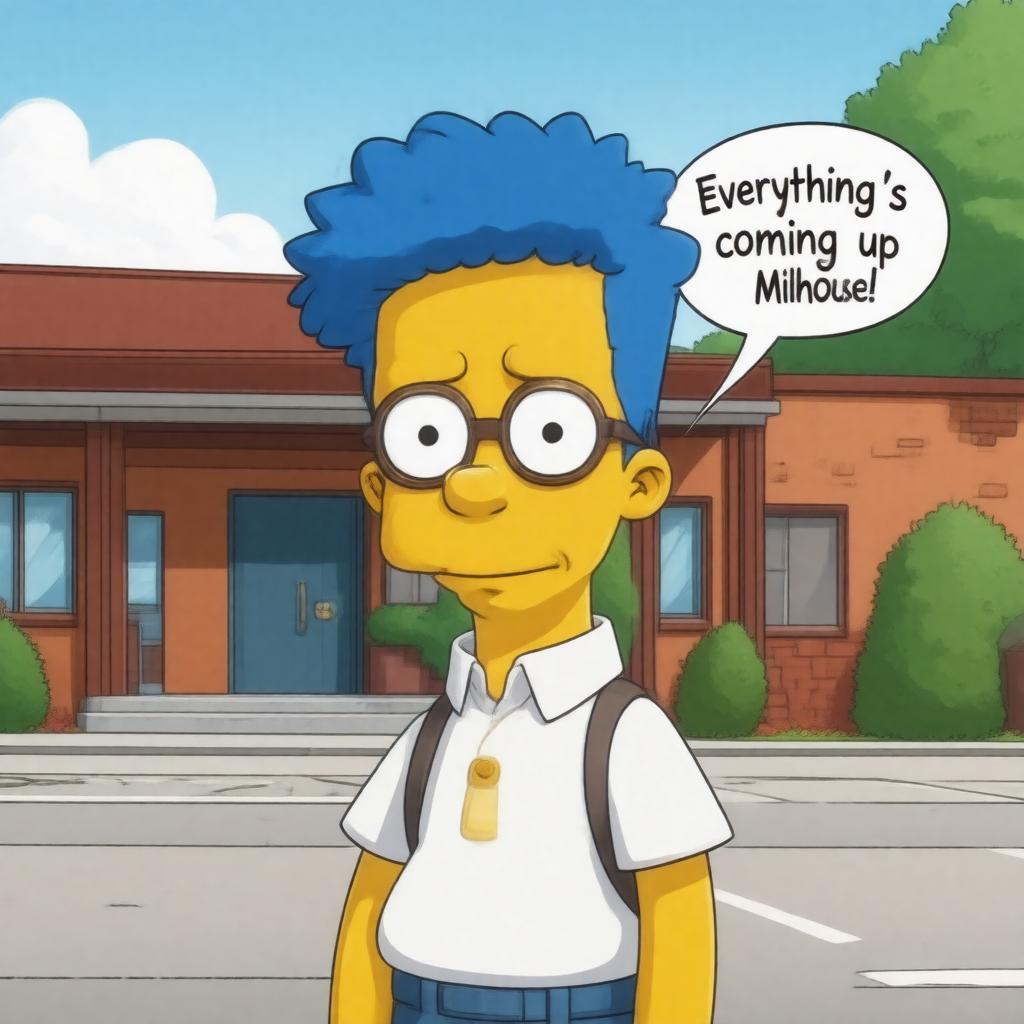 AI-created image of Milhouse Van Houten