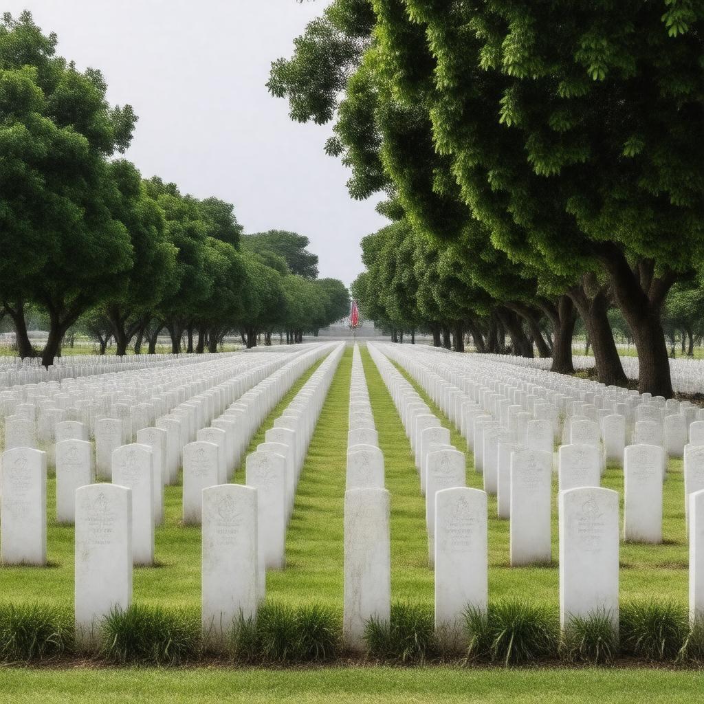 Click to view larger image AI-created image of Military Cemetery, Accra