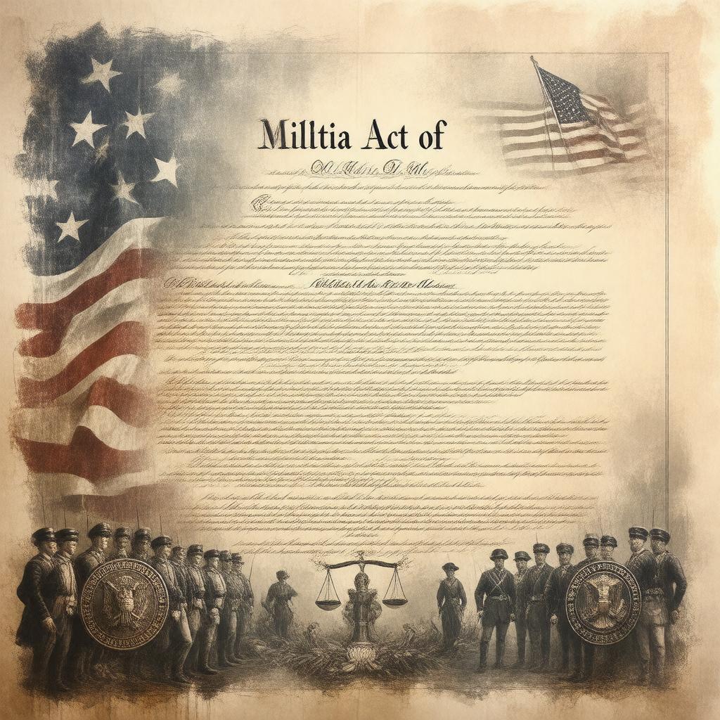 Click to view larger image AI-created image of Militia Act of 1903