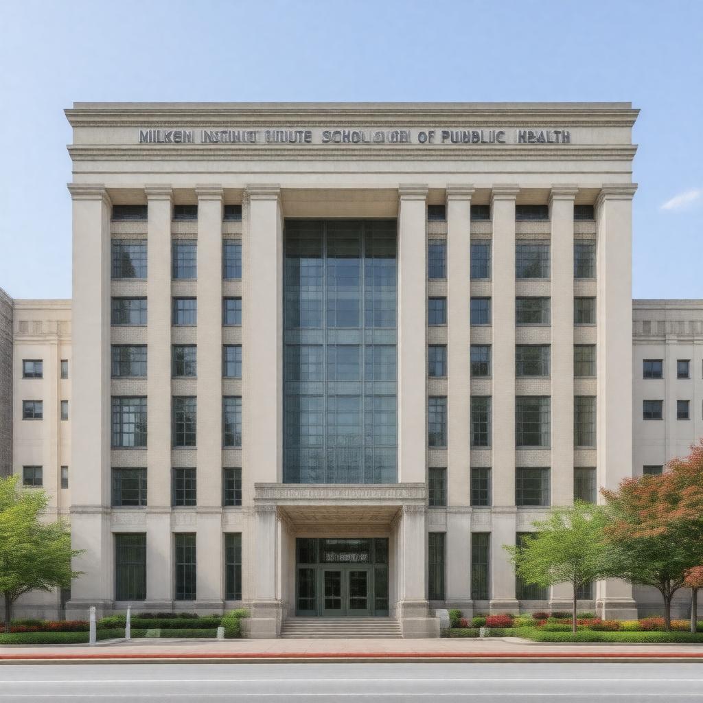 AI-created image of Milken Institute School of Public Health