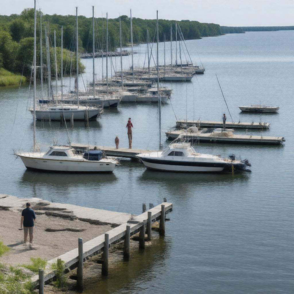 AI-created image of Mill Creek Marina