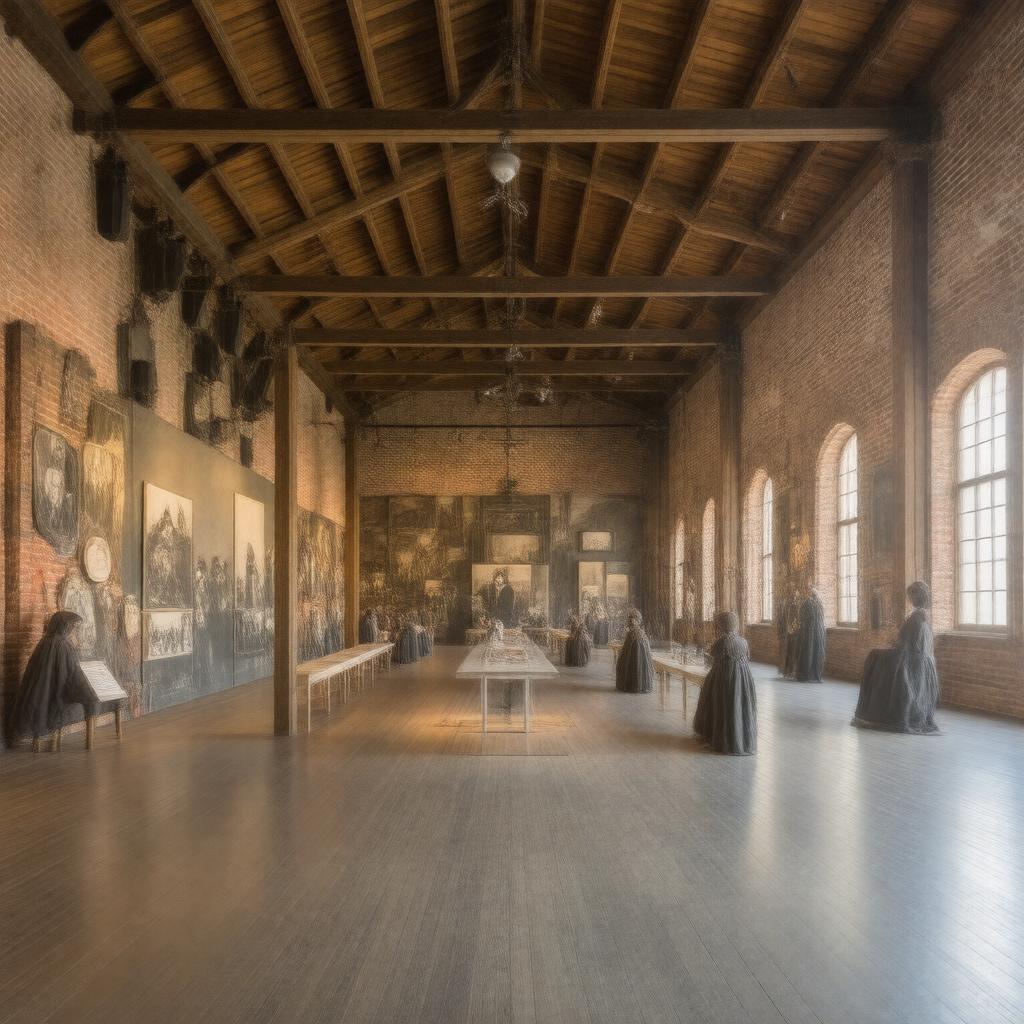 AI-created image of Mill Girls and Immigrants Exhibit