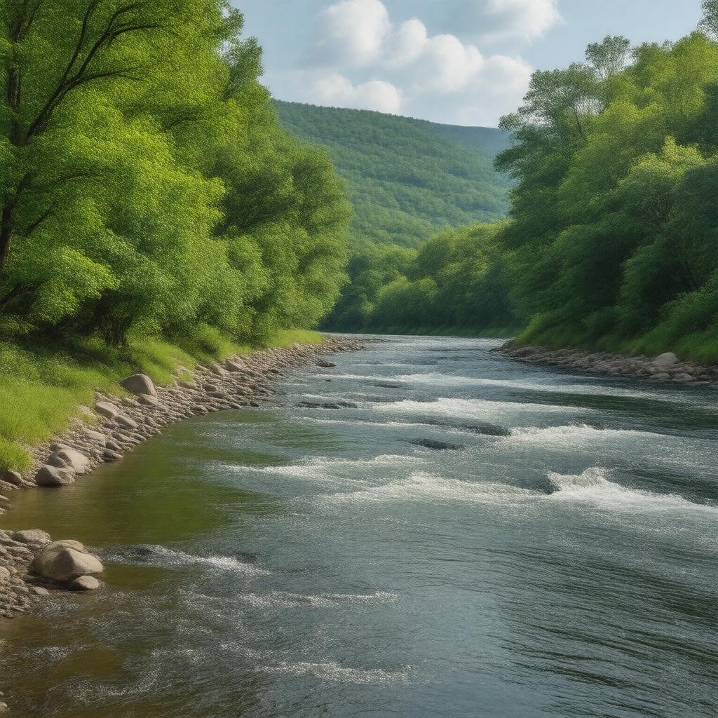 AI-created image of Mill River