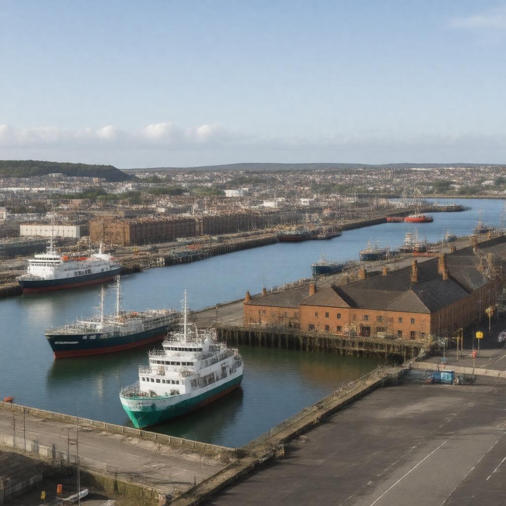 AI-created image of Millbay Docks