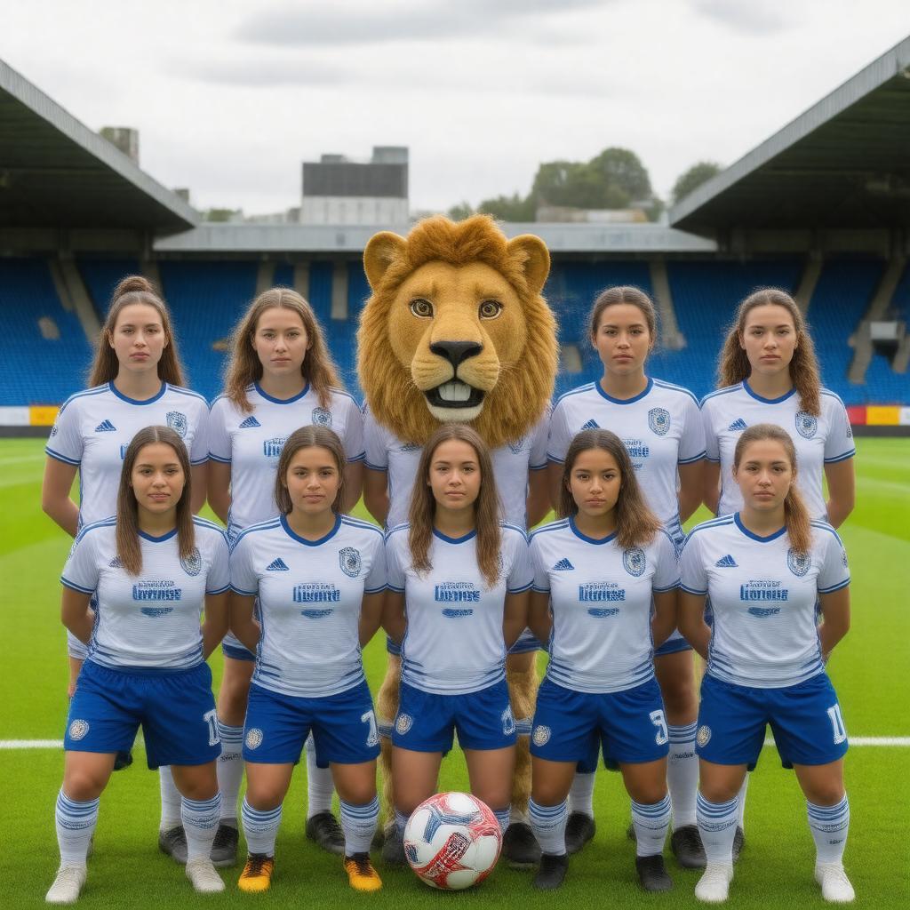 AI-created image of Millwall Lionesses