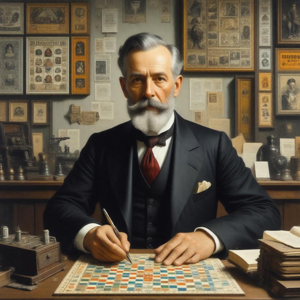 AI-created image of Milton Bradley